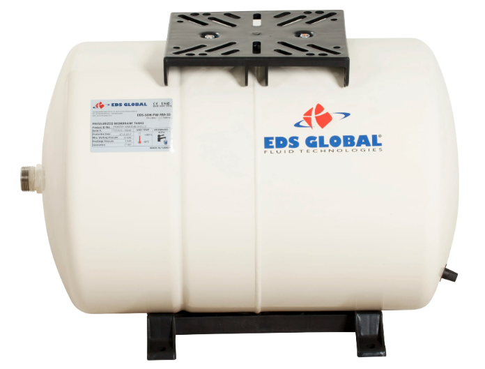 EDS Global Dayanıklı Değişmeyen Membranlı Ayaklı Yatay Genleşme Tankı 100 LT