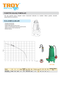 TROY HDF 2200  Döküm Gövde Foseptik Dalgıç Pompa  2 HP , 17 Mss , 40 m3/h