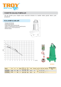 TROY HDT400/2  Döküm Gövde Döküm Çarklı Foseptik Dalgıç Pompa  3 HP , 21 Mss , 40 m3/h