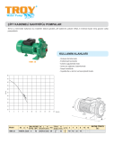 TROY HMK 30  Çift Kademeli Santrifüj Pompa 1600W  2 HP , 53 Mss , 8 m3/h