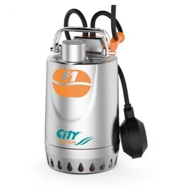 CİTY PUMPS F-1 50 M Flatörlü Paslanmaz Dalgıç Pompa (0,50 HP)