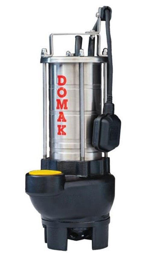 Domak ASM221 K2 | 1.5 HP Paslanmaz Çelik Atık Su Dalgıç Pompası (Monafaze)
