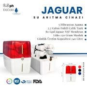 PRADA JAGUAR 8 Litre Ev Tipi Tezgah Altı Su Arıtma Cihazı (Kırmızı)