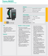 WİLO YONOS MAXO 40/0,5-12 Frekans Konvertörlü  Sirkülasyon Pompası (25cm Uzunluk)