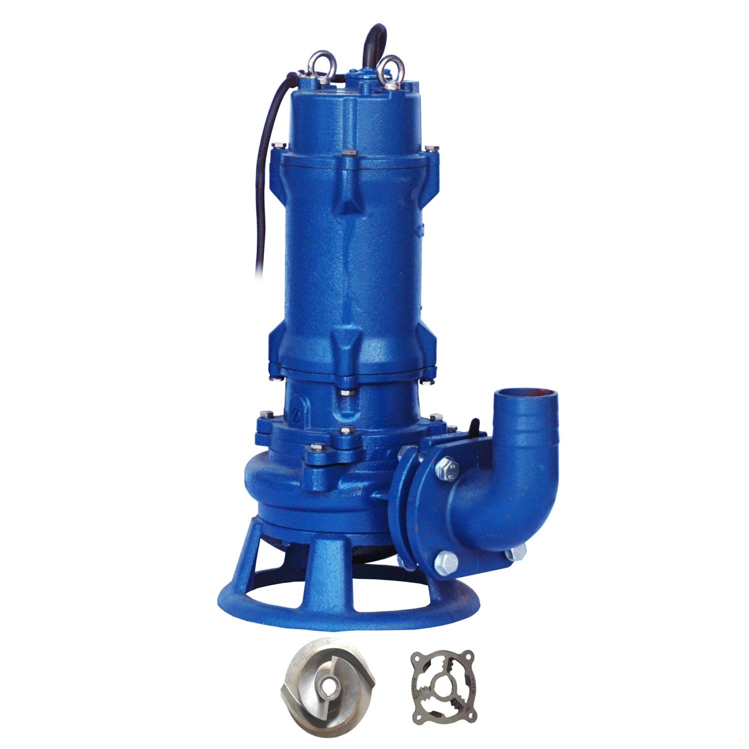 İMPO CWQ 50-10-4  Yüksek Debili Öğütücülü Döküm Foseptik Drenaj Pompası  5,5 HP , 23 Mss , 75 m3/h (Lifli Malzeme Atabilir)