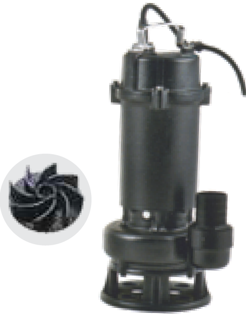 İMPO 50U21.5SB  Parçalayıcı Bıçaklı Asansör Flatörlü Foseptik Drenaj Pompası  2 HP , 18 Mss , 28 m3/h , 35mm Partikül Geçirgenliği