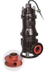 İMPO 50B 27.5  Geniş Kapalı Fanlı Yüksek İrtifa Atık Su Drenaj Dalgıç Pompası  10 HP , 50 Mss , 41 m3/h , 20mm Partikül Geçirgenliği