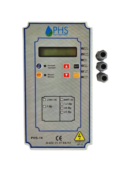 PHS Akıllı Kontrol Panosu (Tek Pompa) 0,37 KW - 7,5 KW - Trifaze