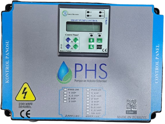 PHS Akıllı Kontrol Panosu (Çift Pompa) 0,37 KW - 11 KW - Trifaze