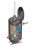FLYGT TOP-150-S CTP Foseptik Terfi İstasyonu, Toprak Altı Paket Pompa İstasyonu, Kanalizasyon Tahliye Sistemi