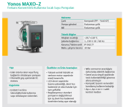 WİLO YONOS MAXO-Z 25/0,5-10 Frekans Konvertörlü Sirkülasyon Pompası (18cm Uzunluk)