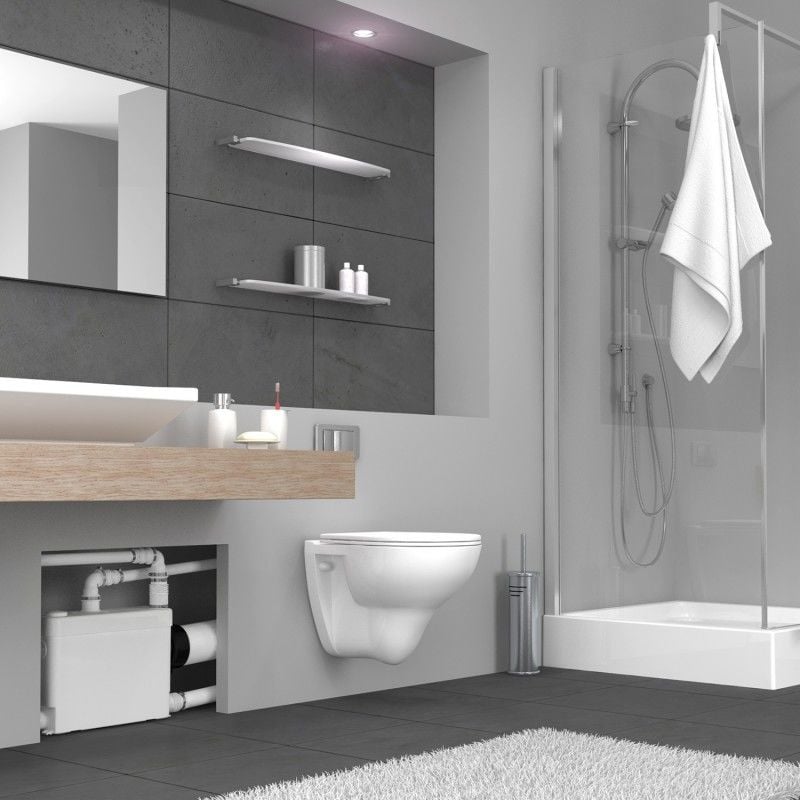 SANİFLO SANIPACK  Öğütücülü WC Tahliye Pompası  5 Mss, 95 l/dak