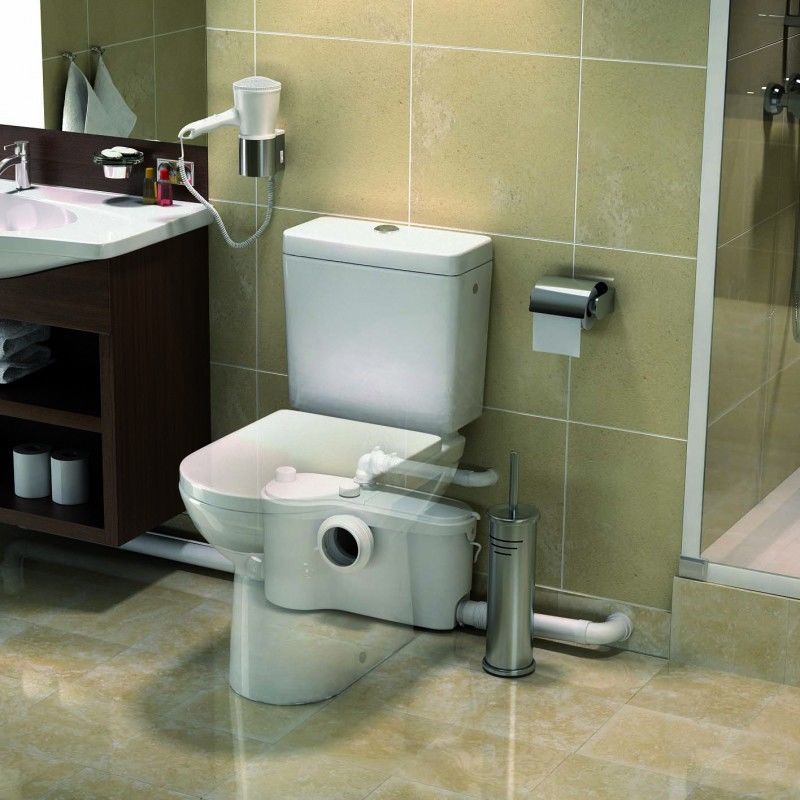 SANİFLO SANIBEST PRO  Öğütücülü WC Tahliye Pompası  7 Mss, 145 l/dak