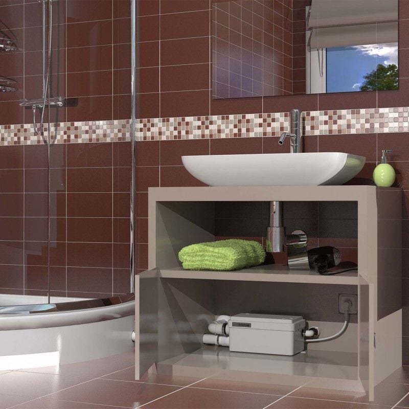 SANİFLO SANISHOWER  Tezgah Altı Pis Su Tahliye Pompası  5 Mss, 65 l/dak