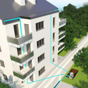 SANİFLO SANIFOS 610 1 SLD S  Zemin Altı Yağmur Suyu Tahliye İstasyonu, Tek Pompa, Vortex Çarklı, Monofaze  13,5 Mss , 35 m3/h