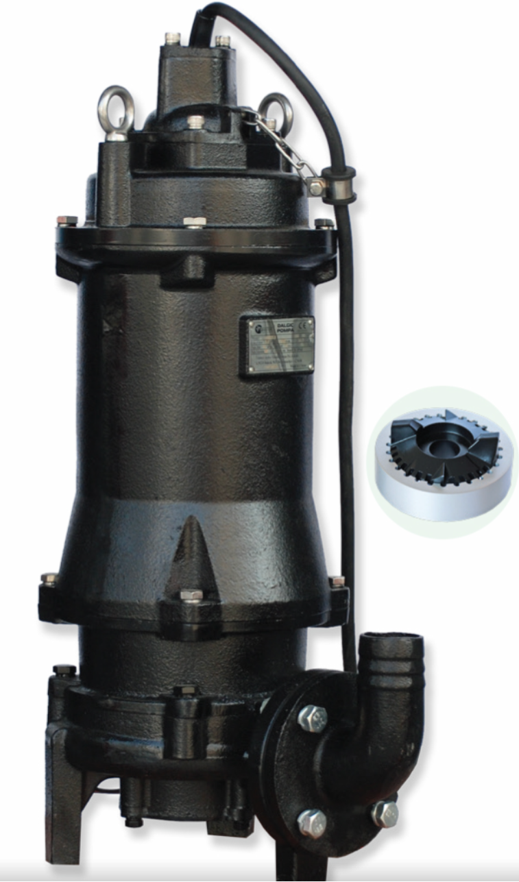 İMPO 50G 25.5 Döküm Gövdeli Parçalayıcı Bıçaklı Foseptik Dalgıç Pompa (Trifaze) (7,5 Hp)
