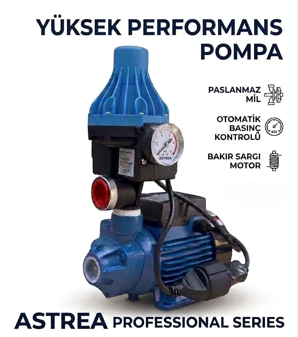ASTREA AVM 60 Bronz Fanlı Preferik Santifrüj Su Pompası (0.5 HP)