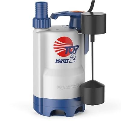 PEDROLLO TOP 2 - VORTEX - GM Plastik Dalgıç Drenaj Pompası,  0.50 Hp , 7 Mss , 10,8 m3/h , 20mm partikül çapı , 5mt kablo