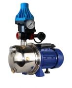 Yıldız Su SJET100C 1 Hp Hidromatlı Jet Su Pompası – SS 304 Paslanmaz Çelik Gövde, Krom Milli ve Fanlı