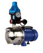 SUVER JET100CN 1 Hp Hidromatlı Jet Su Pompası – SS 304 Paslanmaz Çelik Gövde, Krom Milli ve Noril Fanlı