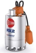PEDROLLO RXm 5/40 Paslanmaz Dalgıç Drenaj Pompası,  1,5 Hp , 13 Mss , 22,8 m3/h , 40mm partikül çapı , 10mt kablo
