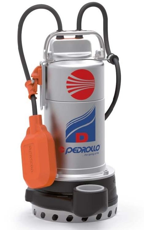 PEDROLLO Dm 10 - N Dalgıç Drenaj Pompası,  1 Hp, 16 Mss , 18 m3/h , 10mm partikül çapı , 5mt kablo