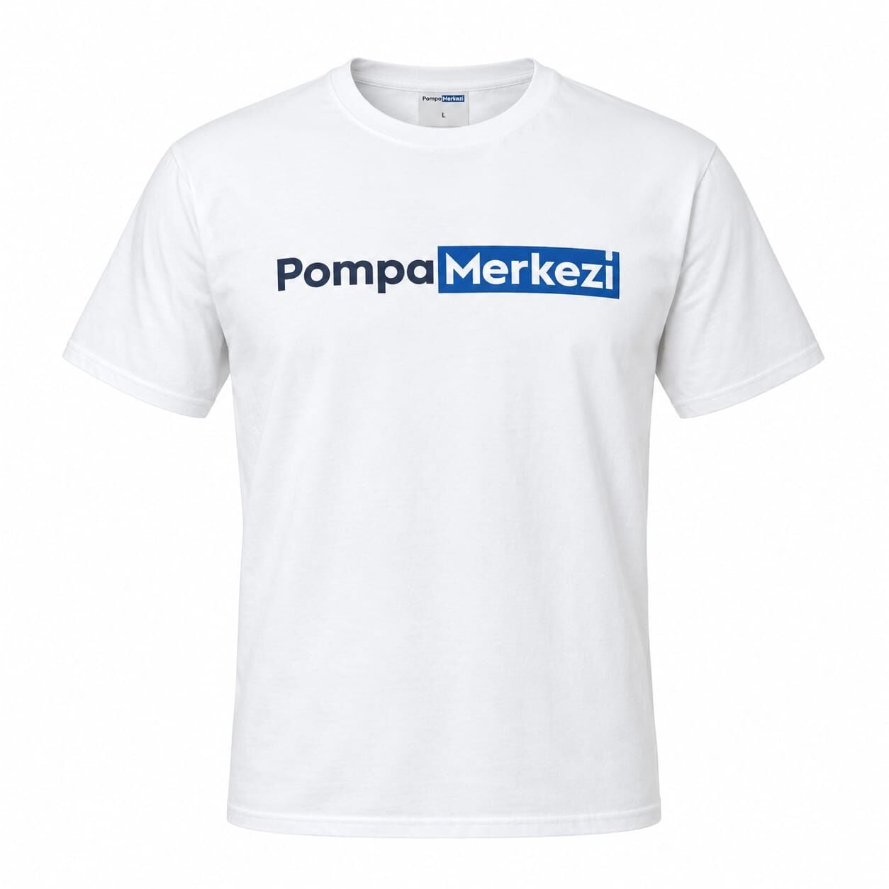 PompaMerkezi Logolu Regular Fit Kısa Kollu Tişört