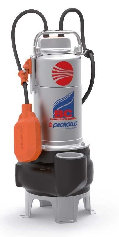 PEDROLLO BCm 15/50 - N  Foseptik Drenaj Pompası,  1,5 Hp , 15 Mss , 45 m3/h , 50mm partikül çapı , 10mt kablo
