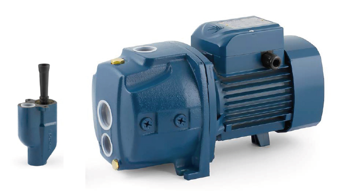 Pedrollo JDWm 2/30 30 Metre Derinden Emiş Yapabilen Döküm Gövdeli Enjektörlü Jet Pompa (1.5 Hp)