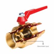 MİROX 1 1/2'' ÇEKVALFLİ KÜRESEL VANA (DIŞ DİŞ)