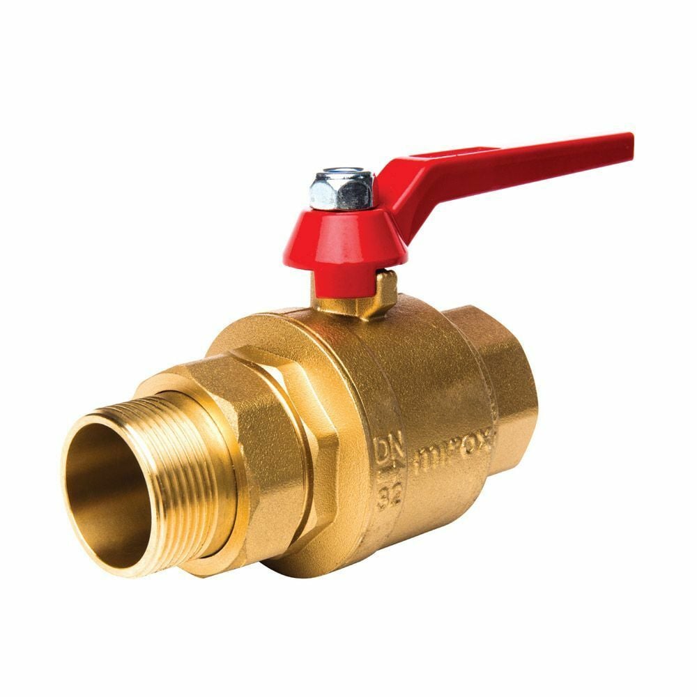 MİROX 1'' - 1 1/4'' ÇEKVALFLİ KÜRESEL VANA REKORLU